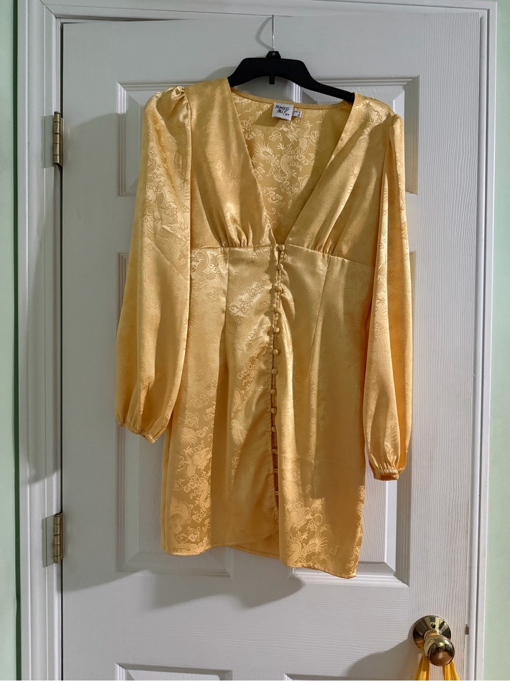 Princess Polly Dragon Days Midi Dress in Gold
